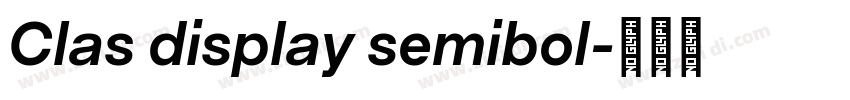 Clas display semibol字体转换